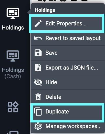 Custom Workspaces